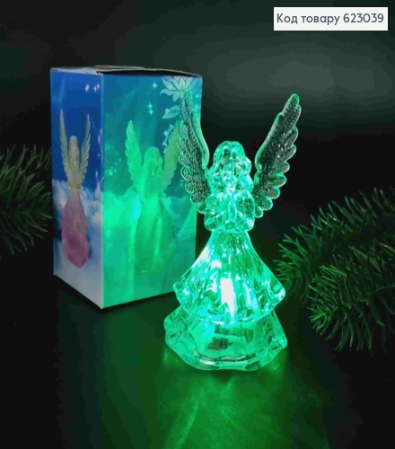 Декоративный LED фонарик 10см "Ангелочек", Разноцветное свечение 623039 фото 2
