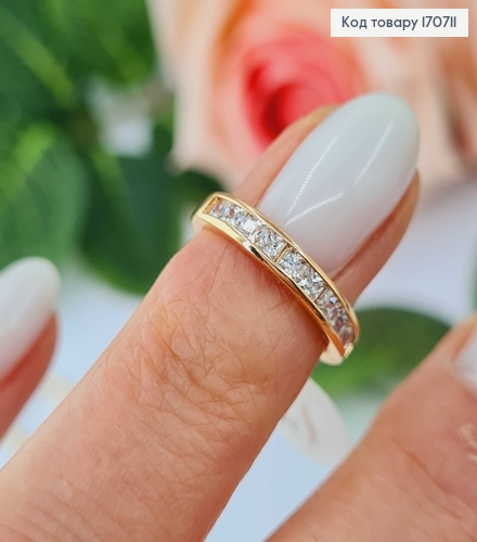 Кольцо на фалангу "Чудо" с камнями 13 размер Xuping 18K 170711 фото 2