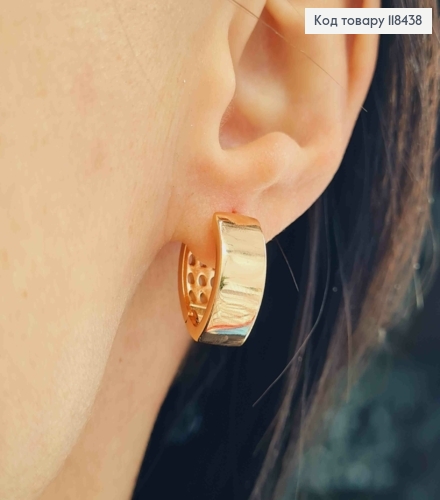 Серьги "Стрели", ширина 8мм, длина 1,7см, XUPING 18K 118438 фото 2