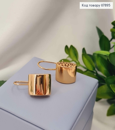 Серьги "ЛОЛА", 2,9см, французская застежка, XUPING 18K 117895 фото 2