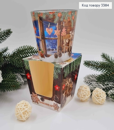 Аромасвічка стакан  Charming Christmas, GINGERBREAD,115г/ 30год., Польща 331114 фото 2