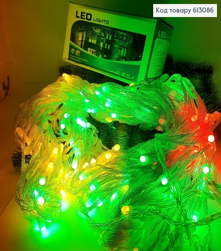 Гирлянда Водопад белая проволока 3*2,8 320 LED цветная 613086 фото 2