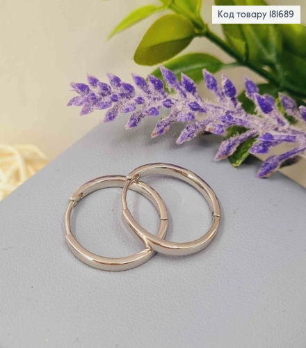 Серьги кольца Классические, диаметр 1,8см, Xuping 181689 фото 2