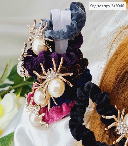 Резинка велюр с Паучком в асс. 242046 фото 2