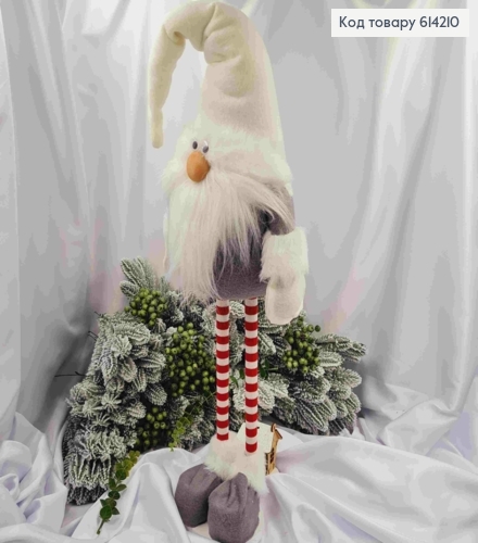 Гном в красно-сером наряде, 90см, ручная работа, Украина. 614210 фото 2