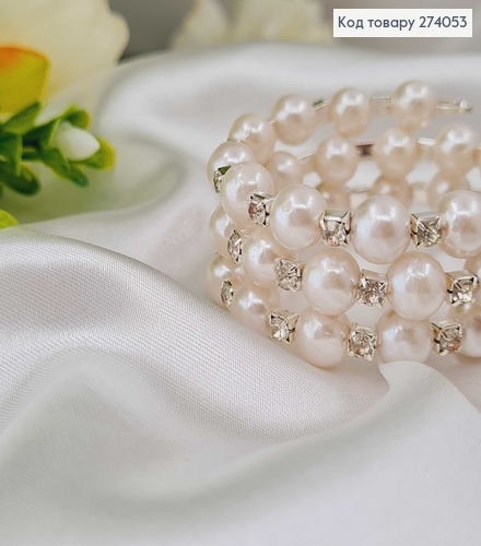 Браслет с жемчужинками и камнями 274053 фото 2