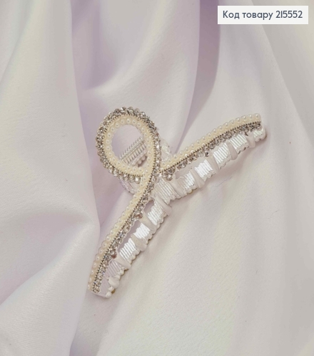 Краб металл 7см, УЗЕЛ, серебряного цвета в каминах и бусинках 215552 фото 2