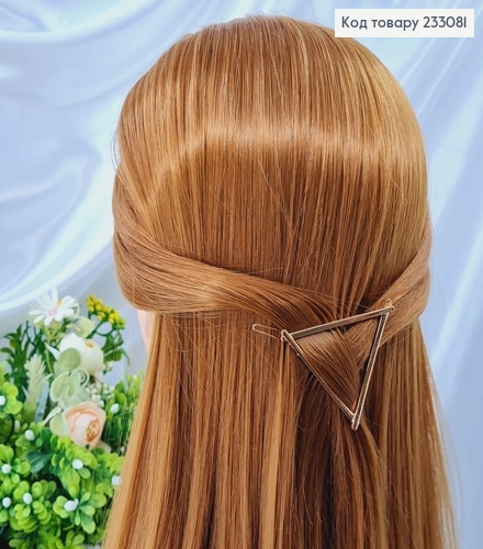 Заколка для волос, золотого цвета, разные фигурки в ассорт. 233081 фото 3