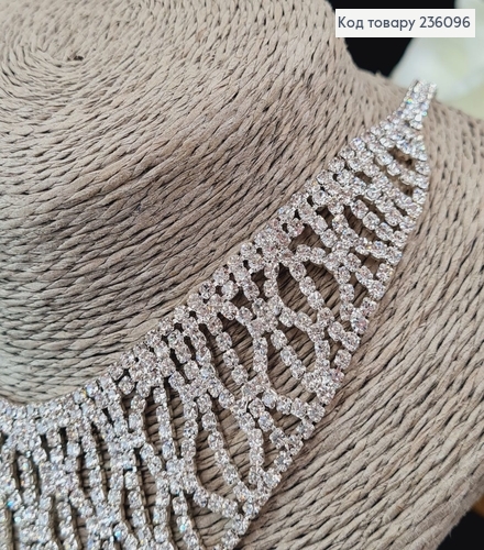 Бижутерия на шею Колье серебряное в камнях 236096 фото 4