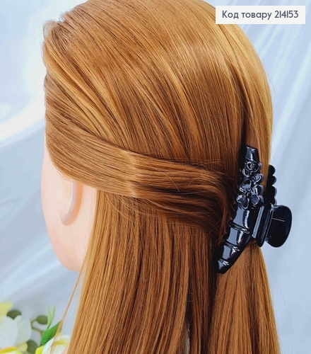 Краб пластик, глянцевый с цветочками и зубчиками, 7,5см. 214153 фото 2