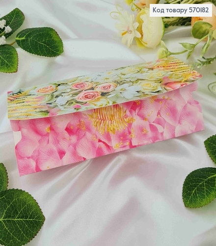 Конверт с цветами, 17*8см, 10шт\уп 570182 фото 2