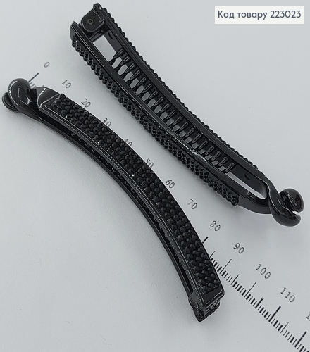 Заколка банан с камнями 9 см 223023 фото 2