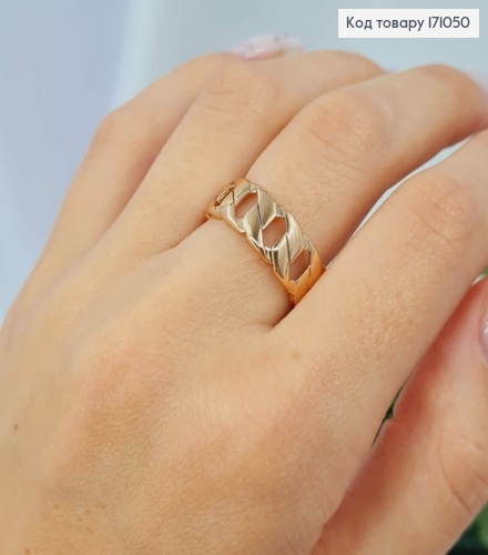 Кольцо имитация цепочки, Xuping 18К 171050 фото 2