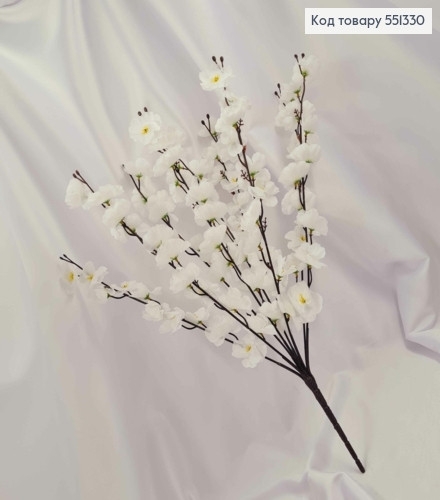 Искусственная композиция Сакура с Белыми цветочками (9 веточек), высота 53см 551330 фото 2