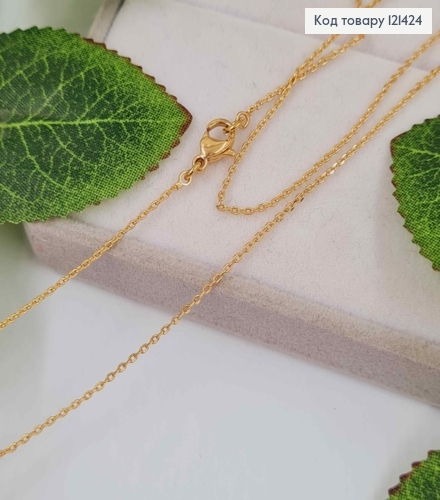 Цепочка толщина 1мм, длина 40см, якорное овальное плетение, Xuping 18K 121424 фото 2