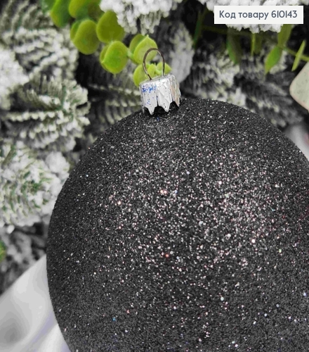 Игрушка шар 100 мм Блиск ЧЕРНАЯ, Украина 610143 фото 2