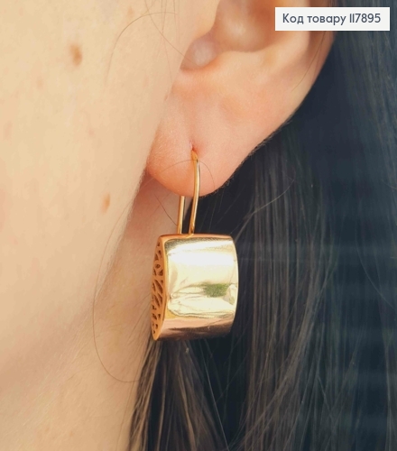 Серьги "ЛОЛА", 2,9см, французская застежка, XUPING 18K 117895 фото 3