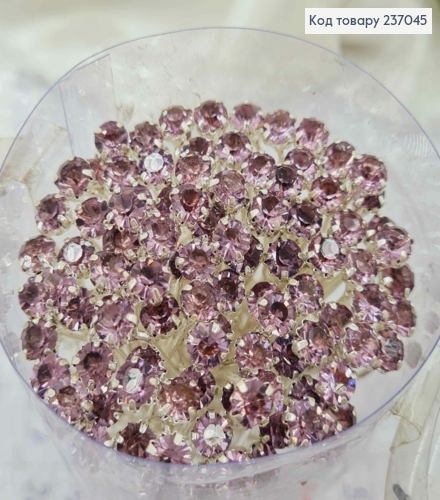 Шпилька-Рогач с камешками Лилового цвета 237045 фото 2