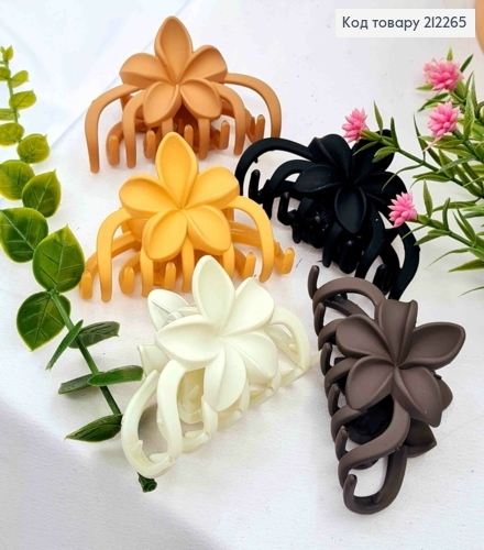 Краб пластик матовый "Цветок", 7см, Цвета и в ассортименте. 212265 фото 2