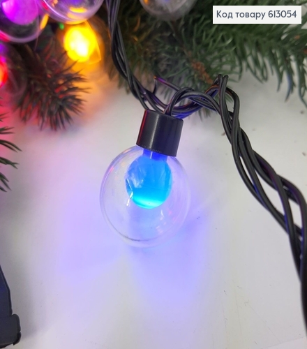 Гирлянда Шар в шаре 30 мм 5 м 20 LED цветная (мигающая) 613054 фото 3
