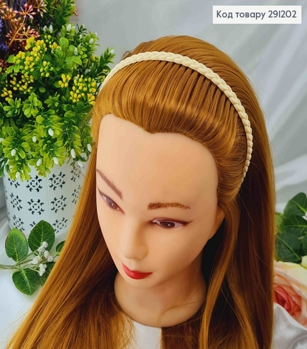 Обруч каучук,Цепочка шир.0,7см, цвета в ассорт. 291202 фото 2