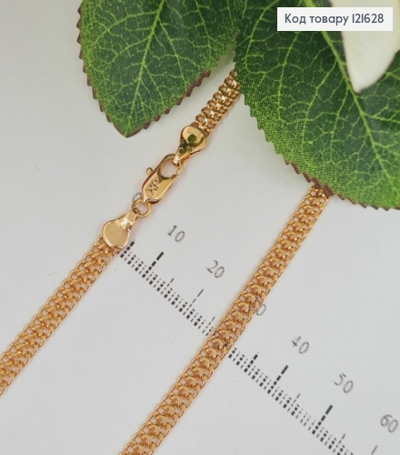 Цепочка плетения ПИТОН, ширина 4мм, длина 45см, Xuping 18K 121628 фото 2