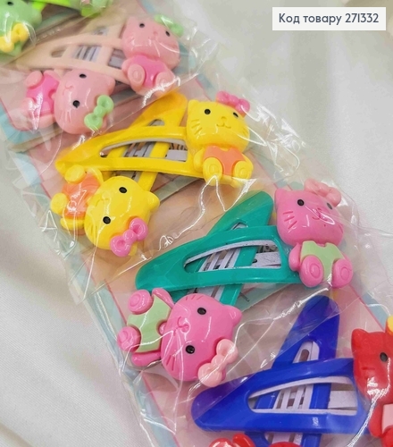 Заколка Тик-так (20шт/уп) 5,5см с Котиком "Китти" в ассортименте 271332 фото 2