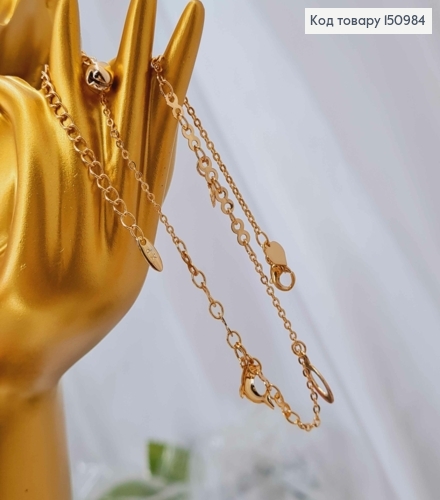 Браслет на ногу, с подвесками Морской тематики, длина 23+5см, Xuping 18K 150984 фото 2