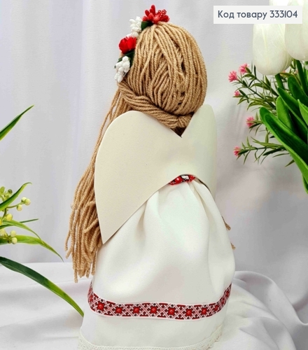 Кукла Девочка, "Ангелочек" в Бежевом платье вышиванки (27см), ручная работа, Украина. 333104 фото 2