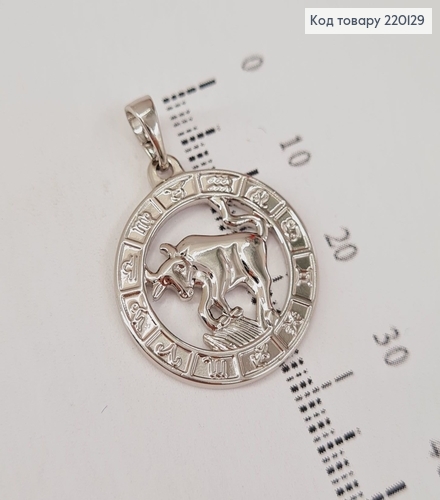 Кулон Телец родованное Xuping 220129 фото 2