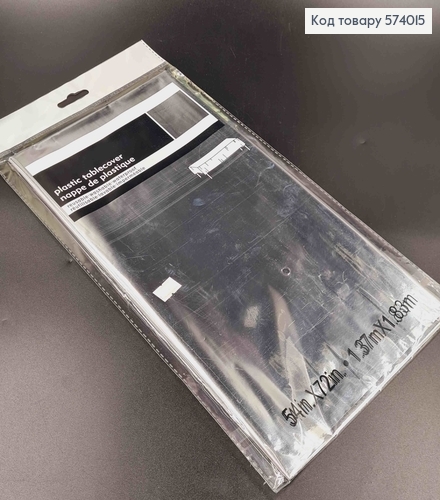 Скатертинка для столу, Срібного кольору, 137*183см 574015 фото 2