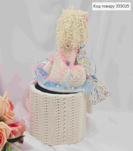 Коробка подарочная (17*13,5см), КУКА (20см) (Цветочное платье), ручная работа, Украина. 333025 фото 2