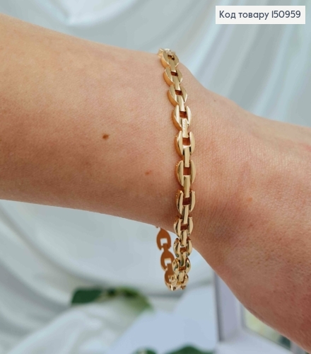 Браслет под якорное плетение, длина 19см, Xuping 18K 150959 фото 2