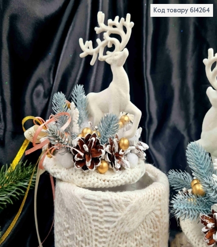 Коробка (11*15см) АЙВОРІ +кришка з ОЛЕНЕМ (висота 16см),декорована, ручна робота, Україна 614264 фото 3