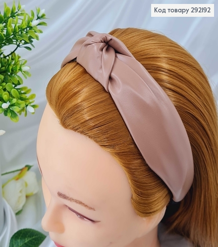 Обруч Чалма, Екошкіра, ТЕМНА ПУДРА , ручна робота, Україна 292192 фото 2