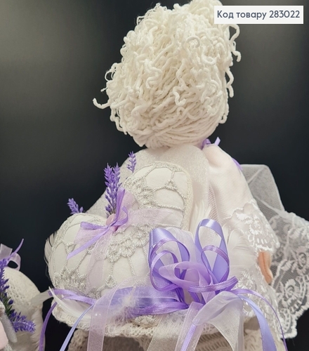 Коробка подарункова 13*17см АНГЕЛ (27см)(лавандовий бант), ручна робота, Україна 283022 фото 3