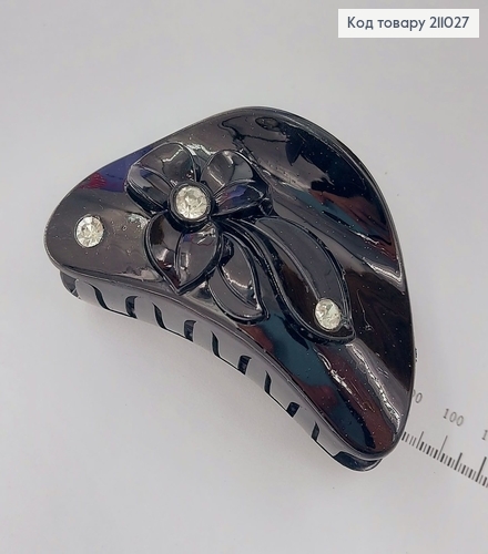 Краб пластик цветочек с камнями 9 см 211027 фото 2