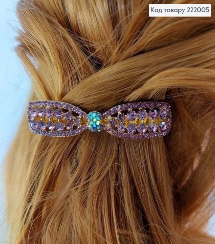 Заколка автомат металл бантик 6 см 222005 фото 6