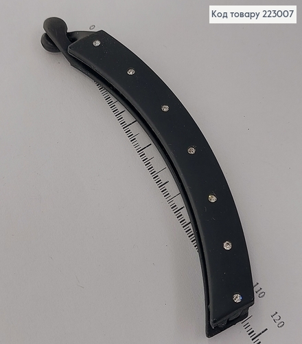 Заколка банан с камнями Хамелеон 12 см 223007 фото 2