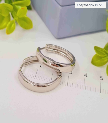 Серьги кольца, ширина 5мм, диаметр 2,6см, XUPING 181729 фото 3