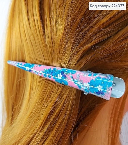 Заколка стрела металл разноцветные цветочки 12,5 см 224037 фото 2