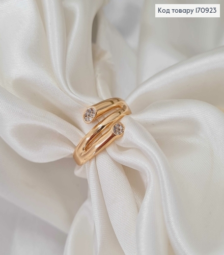 Кольцо, "Начало" с камнями, Xuping 18К 170923 фото 3