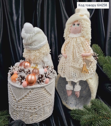 Коробка (20*14см)АЙВОРІ з кришкою БІЛА ЛЯЛЬКА (висот.23см),ручна робота, Україна 614258 фото 2