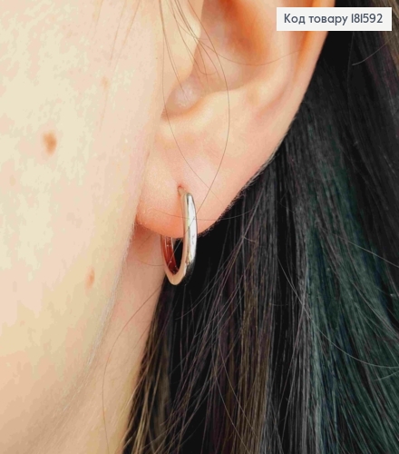 Серьги кольца классические, диаметр 1,5см, Xuping 181592 фото 2