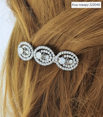 Заколка автомат метал Бантик 7 см в асорт. 222040 фото 2