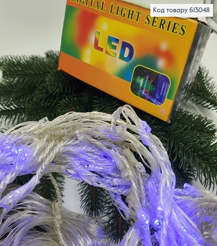 ¶Гирлянда Водопад белая проволока 3*2 м 320 LED синяя 613048 фото 2