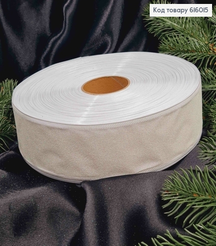 Лента Блеск БЕЛАЯ, ширина 5см, длина 100 ярдов (90м) 616015 фото 2