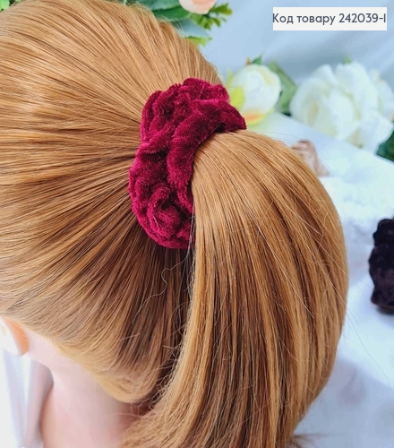 Резинка велюр объемная цветная 50 шт 242039-1 фото 2