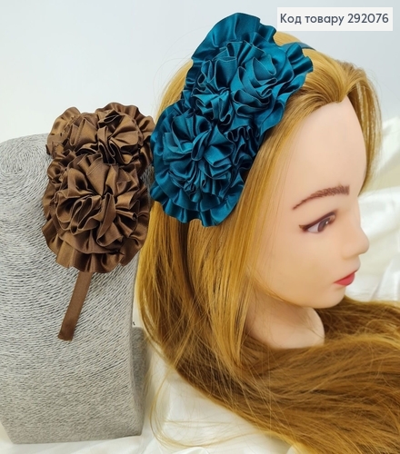 Обруч металл с большим цветком в асс. 292076 фото 2