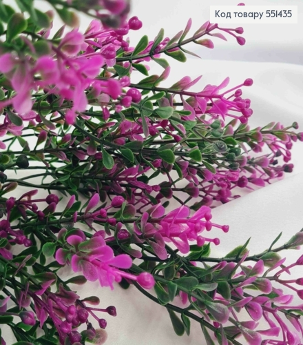 Штучна композиція Декоративна Зелень з Ягідками, ФІОЛЕТОВО-ЗЕЛЕНОГО кольору, 7 гілочок, висота 36см 551435 фото 3